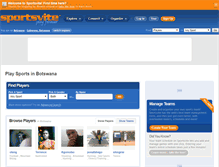 Tablet Screenshot of botswana.sportsvite.com