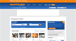 Desktop Screenshot of canada.sportsvite.com