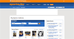 Desktop Screenshot of california.sportsvite.com