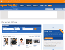 Tablet Screenshot of california.sportsvite.com
