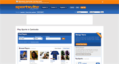 Desktop Screenshot of cambodia.sportsvite.com