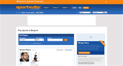 Desktop Screenshot of belgium.sportsvite.com