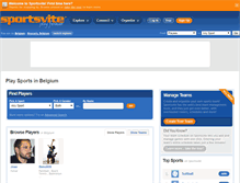 Tablet Screenshot of belgium.sportsvite.com